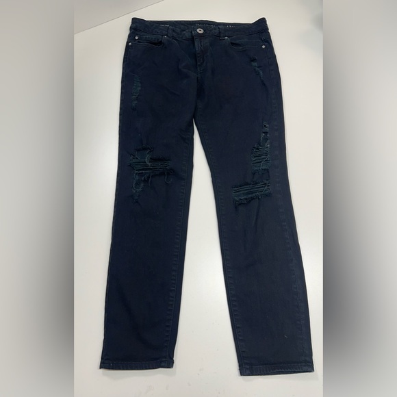 DL1961 Azalea Relaxed Skinny Jean in Nemesis Black Size 28” Distressed REVOLVE - Picture 2 of 13